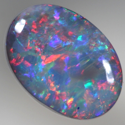 SOLID BLACK OPAL Bright red blue Floral Harlequin pattern SEE VIDEO